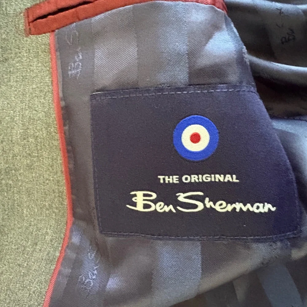 Men’s Suit Jacket/Blazer - Grey- Ben Sherman- 36R - Picture 3 of 4